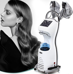 Hair &amp; Scalp Care Steamer, Hair Steamer Micro Mist Scalp Detoxifier, One-Touch Start, Free Adjustment of Mist Volume, for Professional Hair Care for Salon SPA Barber Shop
