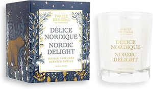 Panier des Sens - Winter Candle ? Long Lasting Scented Candles for Home ? Gift for Women ? 100% Natural Cotton Wick ? Decorative Candles Home Gifts (Nordic Delight Vanilla)