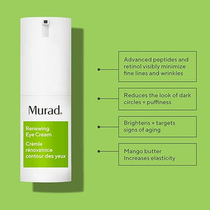 Murad Renewing Eye Cream ? Nourishing Retinol &amp; Peptide Formula with Mango Butter &amp; Eye Brightening Complex for Firming, Dark Circle Reduction, Minimizing Wrinkles &amp; Skin Resurgence ? 0.5