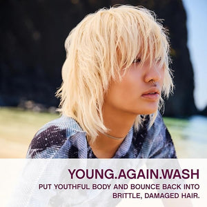 KEVIN.MURPHY YOUNG.AGAIN.WASH - Moisturising Anti-Ageing Shampoo - For Ageing Damaged &amp Brittle Hair - Hair Repair - Amino Acids &amp Lotus Flower Extract - Sulphate &amp Paraben Free - 250 mL