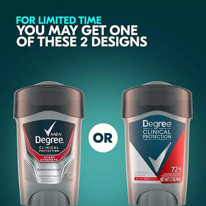 Degree Men Clinical Antiperspirant Deodorant Sport Strength 1.7 Ounce (Pack of 4)