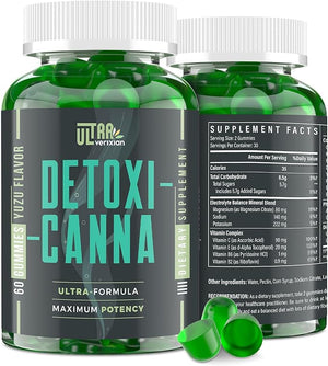 Detox Cleanse Gummies - Liver Gut Kidney Cleanse Detox &amp Repair Rapid &amp Effective Full Body Cleanse Best for Women and Men with Milk Thistle - Natural Plant-Based Detox Supplement 60 Gummi