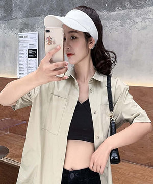 Women Hair Ponytail Wig Baseball Cap with Hair Long Wavy Wig Golf Hats With Hollow top baseball cap wig