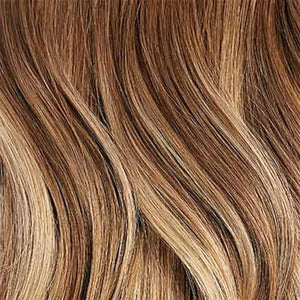 Luxy 100% Remy Human Hair Extensions for Thin Hair Thinning Hair Fill-Ins ? 6 Seamless Wefts Multi-Dimensional Color Blend - Natural-Looking Volume &amp Coverage 50 grams 12 Chestnut Brown Balayage