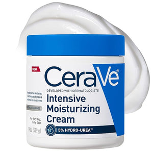 CeraVe Intensive Moisturizing Cream Body Moisturizer With Shea Butter 72H Hydration + Skin Barrier Repair Fragrance-Free Body Lotion For Extremely Dry Skin 19oz