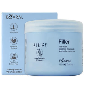 Kaaral Purify Filler Hair Mask - Deep Conditioning and Moisturizing Treatment for Dry Damaged or Color Treated Hair - Hydrating and Nourishing Formula for All Hair Types - 500ml