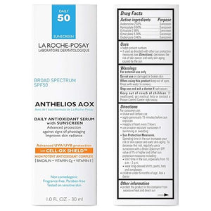 La Roche-Posay Anthelios AOX Daily Antioxidant Serum with SPF Face Moisturizer with Sunscreen and Vitamin C &amp E Oil Free Face Sunscreen for Sensitive Skin Moisturizing Sun Protection