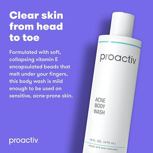 Proactiv Acne Body Wash Gentle All-Over Cleanser Unclogs Pores and Clears Blemishes Salicylic Acid &amp Glycolic Acid Formula Soothing Complex of Shea Butter Vitamin E &amp Aloe Vera Extract 1