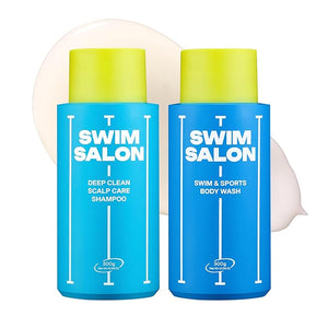 Chlorine Removing Shampoo &amp Body Wash Set for Swimmers | Vitamin C | Clarifying Hydrating Refreshing | Free of Sulfates Silicones Parabens (10.58 oz each)