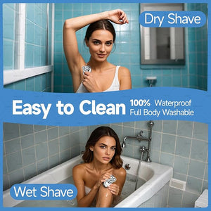 Mini Electric Shaver Mini Portable Razor USB Rechargeable Waterproof Shaver for Travel OfficeWet &amp Dry Electric Pubic Trimmer Waterproof Body Groomer (for Women)