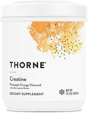 THORNE Creatine - Micronized Creatine Monohydrate Powder - Support for Muscles &amp; Cognitive Function* - for Women &amp; Men - Pineapple Orange - NSF Certified for Sport - 5 g per Serving - 60 Servi