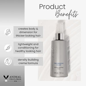 Platinum Thickening Glaze | Volumizing Styler | Adds Fullness &amp Body | Lightweight Conditioning | Density Building For Thick Healthy-Looking Styles | All Hair Types