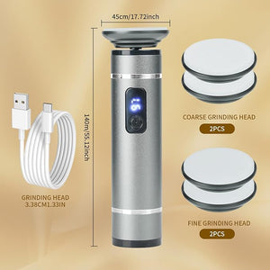 The 2025 Latest Model Electric Feet Callus RemoverElectric Foot Files for Men &amp WomenElectric Callus Remover for Feet Dead Skin and CalluseRechargeable Digital Feet Callus with 4 Grinding Heads