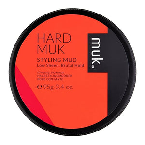 Muk Haircare Styling Mud - Hard Hold Low Sheen Finish Hair Product for Men - 3.4oz