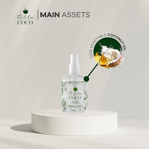 YBERA PARIS TERRACOCO COCONUT ELIXIR | Vegan | Moisturizes and Nourishes | Ideal for Extremely Dry and Worn Hair Damaged by Sun or Chemicals