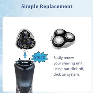 Ruixin At Replacement Heads for Philips Norelco Aquatec Shavers Razor Blades for AT880 AT830 Heads Whole Head