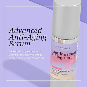 Face Tightening and Lifting Serum ? Anti-Aging Formula with Peptides and Vitamins A, B, C &amp; E ? Vegan Skincare for Firm, Radiant Skin ? Luminescent Lifting Serum (1 fl. oz)