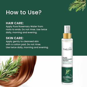Rosemary Water ? Organic For Hair Growth Spray &amp Tonic | Anti Hair Loss&ampDandruff | Scalp Treatment For Hair Growth | Korean Scalp Treatment | Natural Hair Spray Organic No Chemicals 3.38 oz