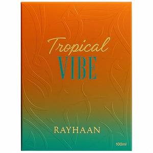 Rayhaan Tropical Vibe ? Fruity Floral Fresh Woody ? Eau de Parfum Spray Long-Lasting Fragrance for Everyone 3.4 Ounce / 100 ml