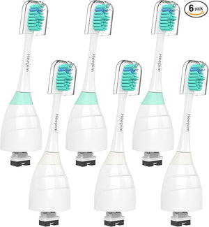 Replacment Heads Compatible with Philips Sonicare for E-Series Essence for Xtreme for Elite for Advance and for CleanCare Electric Toothbrush Toothbrush Replacment Heads Refills 6 Pack