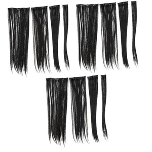 FRCOLOR 21pcs Straight for Women Natural-looking Hair Extensions Clips Versatile for Added Volume and Style Suitable for Hair Lengths