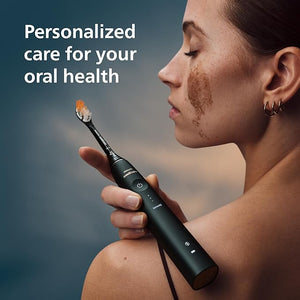 Philips Sonicare DiamondClean 9900 Prestige Electric Toothbrush - with SenseIQ Technology and Advanced AI App 5 Brushing Modes 3 Intensity Levels Charging Travel CaseMidnight Blue Model HX9990/12