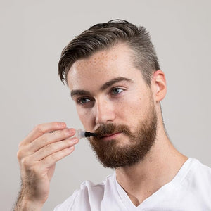 Stryx Grooming Kit for Men ? Dark Tone Skin Facial Concealer Tool for Men Beard &amp Brow Gel Cleansing Disc ? 3-in-1 Skincare Set