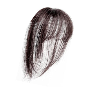 Mini Fringe French Bang Wig - Straight Clip in Forehead Topper 3D Toppers Synthetic Fiber Hairpiece