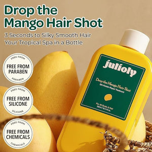 julioly] Mango Ampoule Type Hair Mask l Deep Hydrates Nourishes &amp Detangled Dry Curly &amp Damaged Hair l Scalp &amp Hair Spa Treatment l Sweet Mango Scent 10.14 fl.oz.