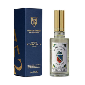 Caswell-Massey Woodgrain Sandalwood Gold Cap Cologne, Richly Sensual Santalum Album Men¡¯s Cologne with Cedary and Hints of Citrusy Musk, 3 Fl Oz