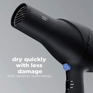 INFINITIPRO BY CONAIR Hair Dryer 1875W Salon Performance AC Motor Hair Dryer Conair Blow Dryer Black