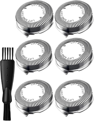 Replacement Shaving HeadsCompatible For Philips NorelcoHQ3 HQ4 HQ55 HQ56 HQ6900 HQ6868 HQ5812 HQ6874 Razor Blades Replacement Kit(6pcs)