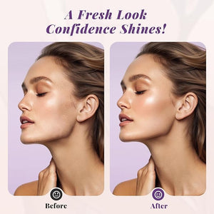 Sonic Dermaplaning Tool for Women Rechargeable Face Dermaplane Razor Sonic Edge Technology for Facial Hair Exfoliating and Peach Fuzz 10 Refill Blades Purple