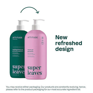 ATTITUDE Body Wash EWG Verified Shower Gel Dermatologically Tested Plant and Mineral-Based Vegan Personal Care Products White Tea Leaves 32 Fl Oz (Pack of 6)