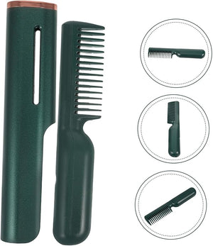 Hair Straightening Comb Brush Scald Styling Tool for Travel USB Rechargeable Ceramic Design for and Healthy Hair for Dry Wet Use