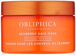 Obliphica Seaberry Hair Mask - Deep Conditioning Hydrating Treatment for Dry and Damaged Hair - Fine Frizzy and Color-Treated Hair - 8.5 Ounce (Pack of 1)