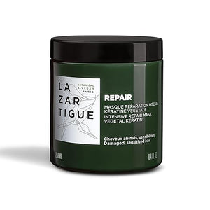 Lazartigue Repair Mask | Keratin Treatment for Damaged Hair | Restructures Hair Fiber &amp Reduce Split Ends | Vegan Sulfate &amp Silicone Free