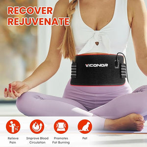 Red Light Therapy Belt for Body Infrared Light Therapy 660nm &amp850nm 3-in-1 LED Bead Pain Relief red-Light Therapy for Dogs Shoulder Back Knee.Improve Joint Inflammation