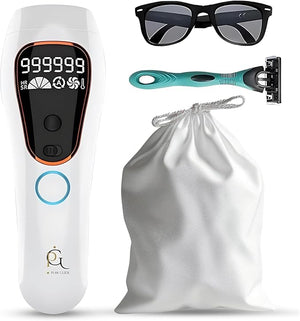 Professional IPL Laser Hair Removal Device &amp Epilator for Women and Men 999999 Flashes Permanent Hair Reduction for Face Legs Arms Bikini Line &amp Body Painless Treatments for Smooth Skin