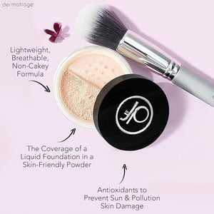 Mineral Powder Foundation for Sensitive Skin Powder Sunscreen with SPF 26 All Natural Ingredients Anti-oxidant protection Made in the Shade by Dermaflage 5g (Porcelain)