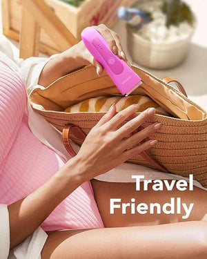 MANSPOT LADYSPOT¢â Hair Shaver for Women, Shaving Sets with 3 Gurad and Replaceable Ceramic Blade Heads, No Nick, No Cut, No Razor Burn, Waterproof Wet/Dry, 90 Minutes Shaving (Women-Rosered-Version)