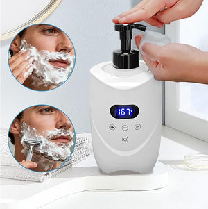 Hot Lather Machine for Shaving Professional Lather Maker for Men Face Shaving Large Capacity Shaving Foam Warmer for Home Salon Barber Shop, with 2 500ml Foam Bottle