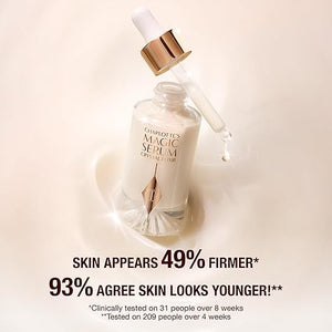 Charlotte Tilbury Magic Serum Crystal Elixir - Skincare Set Essential - Firming Peptide Serum for Face &amp; Neck - Perfect for Gifting &amp; Makeup Pairings