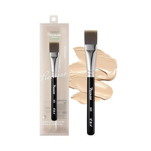 Piccasso 163 Foundation Brush ? Dense Makeup Brush for Liquid &amp; Cream Foundation, Soft Synthetic Bristles for Flawless Coverage and Face Makeup, Professional Korean Beauty Tool for Daily