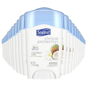 Suave Clinical Antiperspirant Deodorant Coconut Kiss 1.7 oz 24 Count
