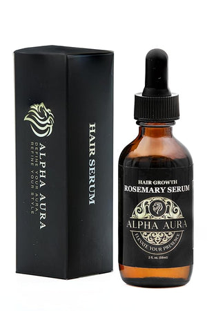 Alpha Aura Rosemary Oil for Hair Growth Hair Strengthening Treatment Serum for All Hair Types 2 Ounce
