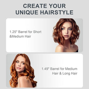 Heated Round Brush Thermal Brush Blowout Set 1.25/1.5/1.75 for Short to Long Hair 300-450¡ÆF for Fine to Coarse Hair One Step Smooths Frizz Boosts Shine Adds Volume Dual Voltage Dark Gray