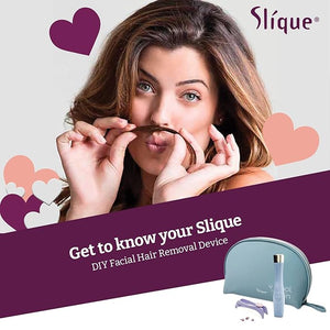 SLIQUE Premium Women's Sensitive Skin Removal Kit | Beginner Threading Tool | Upper Lip Chin and Facial Hair Removal | Ultimate Skin Care Set
