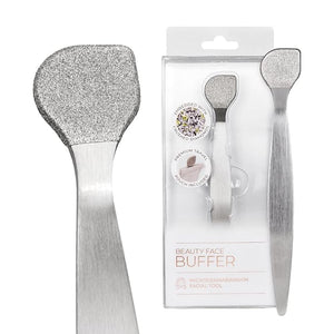 Lindo Beauty Buffer - Microdermabrasion Tool Diamond Infused Embedded Silicone Lip Scrubber for Smooth Skin Radiant Complexion Travel Pouch Included (Beauty Buffer)