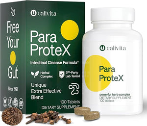 ParaProteX ? para Protect Formula ? for Gut Health &amp Natural Detox ? Herbal Cleanse for Humans ? with Clove Black Walnut &amp More ? Natural Dewormer &amp Digestive Support ? 100 Vegan Tablets